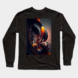 Abstract Colorscape T-Shirt Long Sleeve T-Shirt